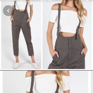 Charcoal Wild Honey Overalls